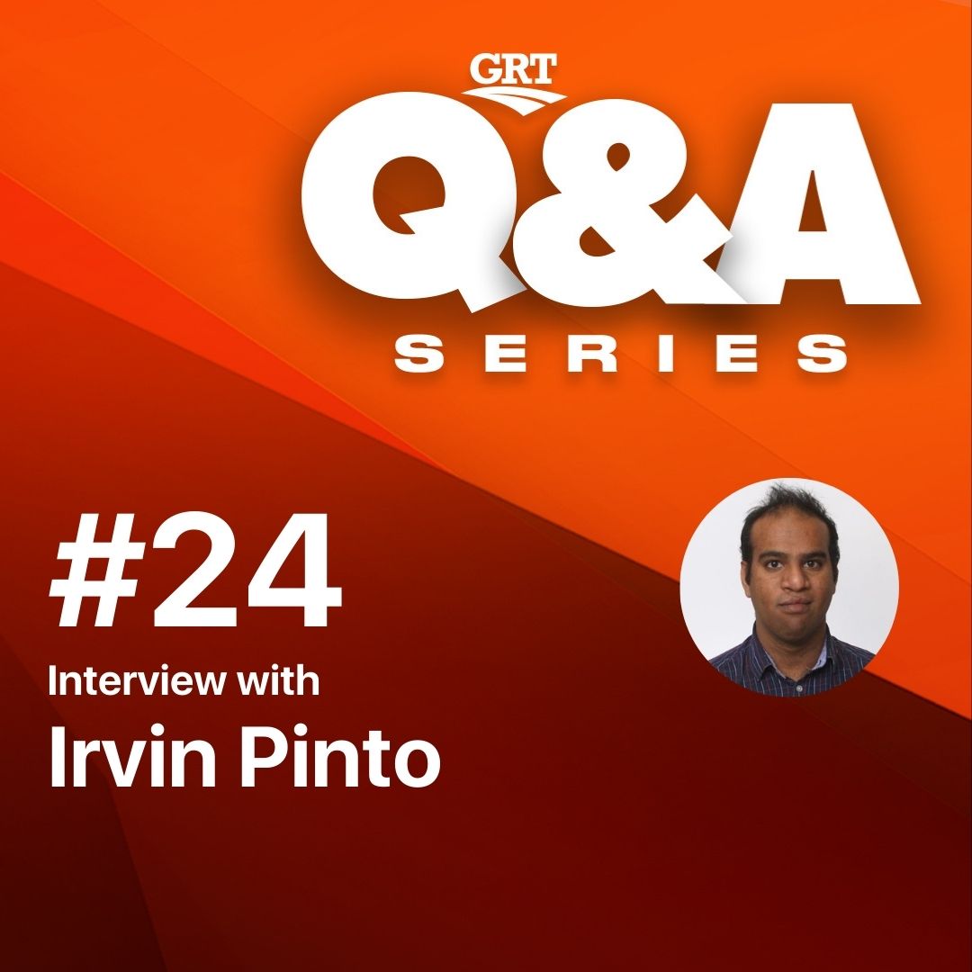 GRT Q&A with Irvin Pinto - Young professionals in pavement preservation